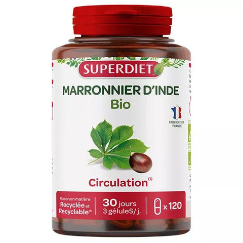 Superdiet Organic Horse Chestnut 120 capsules