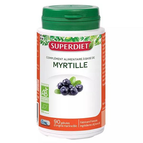 Superdiet Organic Bilberry 90 capsules