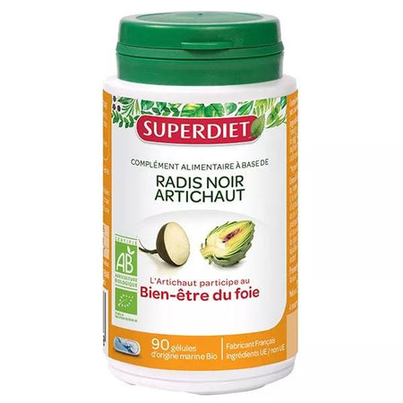 Superdiet Radis Noir Artichaut Bio 90 gélules