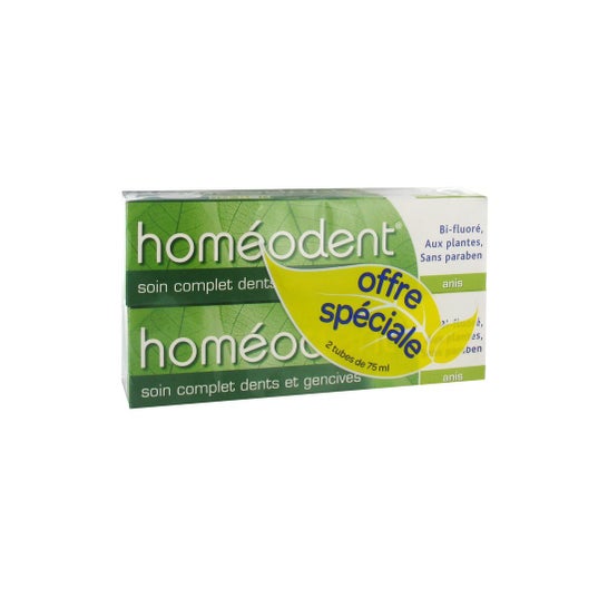 Homeodent Soin Complet Dents Et Gencives Anis (2x75ml)
