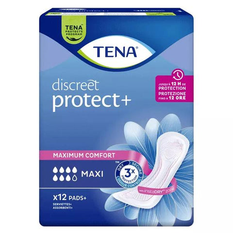 TENA Discreet Maxi Sanitary Towel 12 units