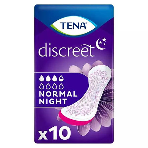 TENA Discreet Normal Night Sanitary Towel 10 units