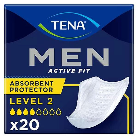 TENA Men Active Fit Absorbent Protector Level 2 One Size 20 Units