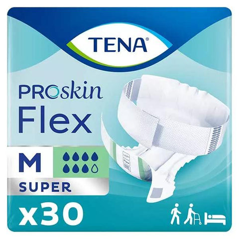 TENA Proskin Flex Change mit Gürtel Super Größe M 30 Stück