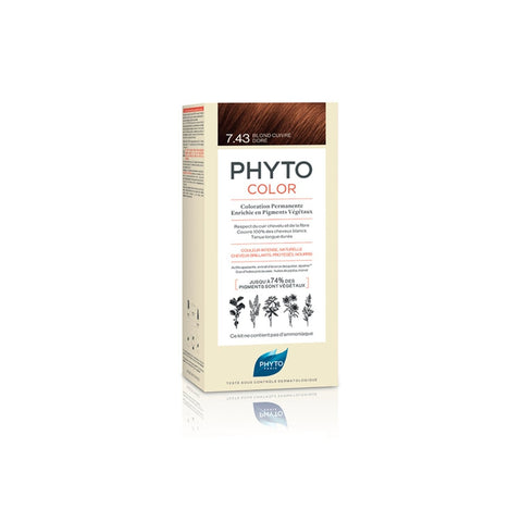 Phyto PhytoColor Permanent Hair Color N°7.43 Golden Copper Blonde