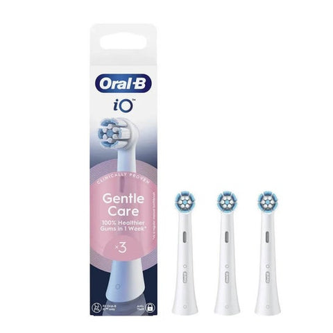 Oral-B iO Gentle Care brossettes électriques de rechange blanches (3 pièces)