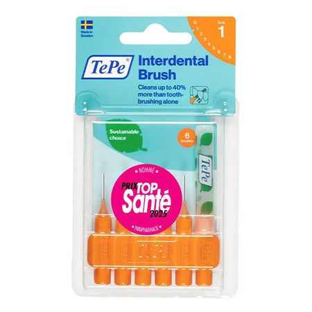 TePe Brossettes Interdentaires Originales Orange 0.45 mm 6 brossettes