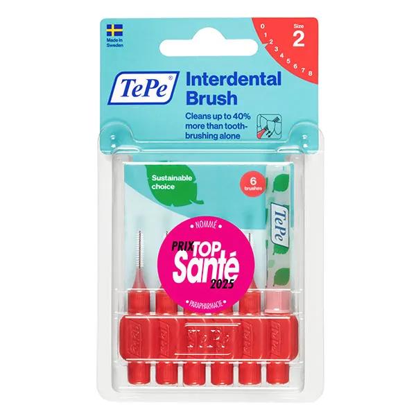 TePe Brossettes Interdentaires Originales Rouge 0.5 mm 6 brossettes