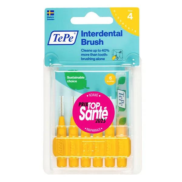 TePe Brossettes Interdentaires Originales Jaune 0.7 mm 6 brossettes