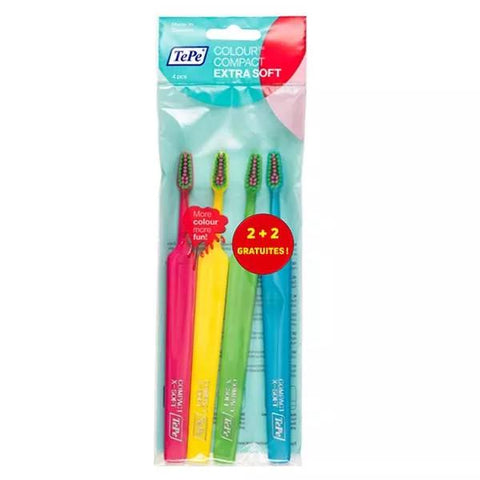 TePe Select Zahnbürste Compact Extra Weich 4er-Pack