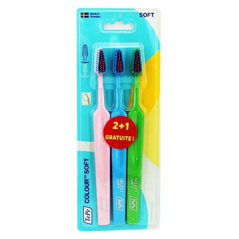 TePe Select Zahnbürste Weich 2er-Pack + 1 Gratis