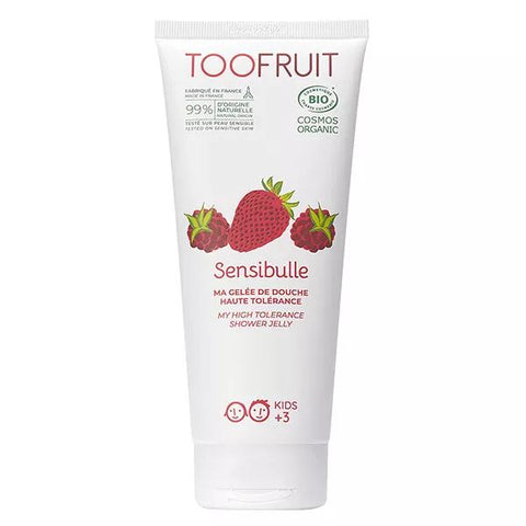 Toofruit Organic Kids Sensibulle Strawberry Raspberry Shower Jelly 200ml