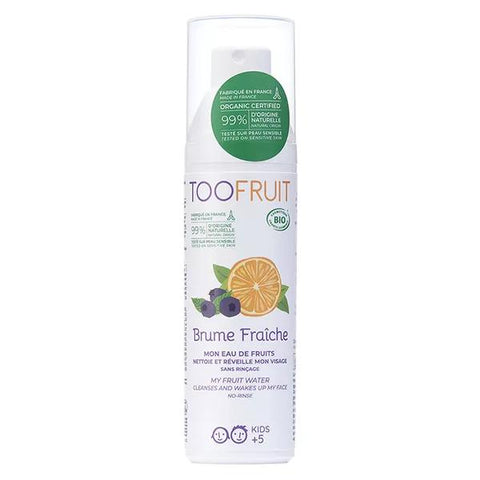 Toofruit Kinder Gesichtsnebel Erfrischendes Reinigungswasser Orange Heidelbeere Bio 100ml