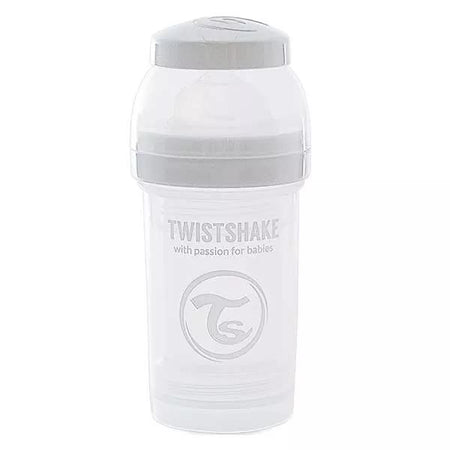 Twistshake Biberon Anti-Colique Blanc +0m 180ml