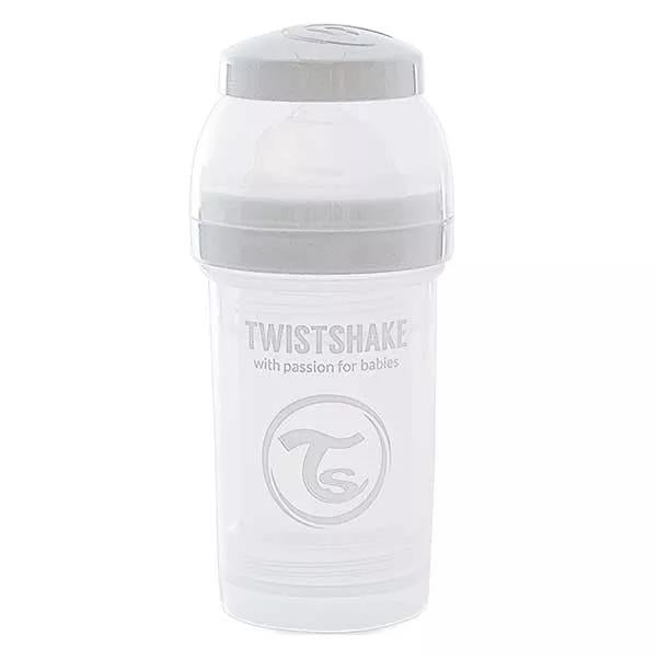 Twistshake Biberon Anti-Colique Blanc +0m 180ml
