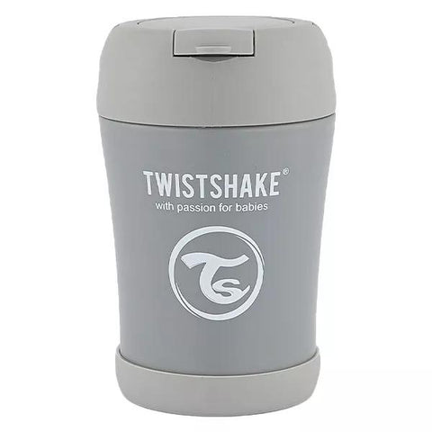 Twistshake Insulated Food Container Pastel Grey 350ml