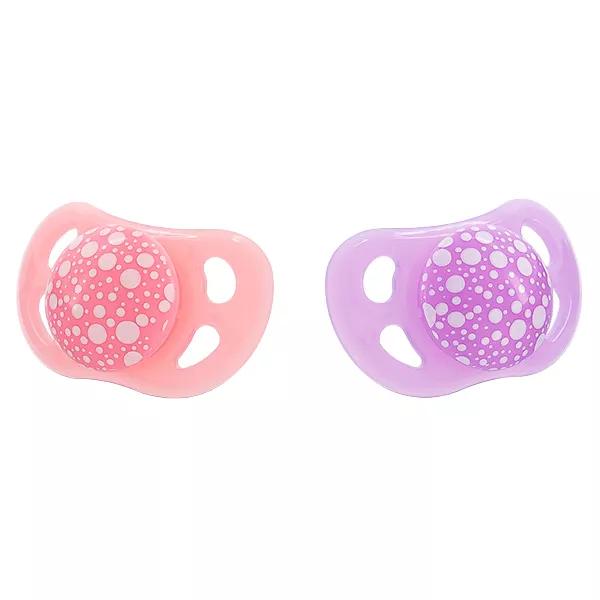 Twistshake Sucette Orthodontique Violet/ Rose +0m Lot de 2