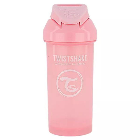 Twistshake Tasse à Paille Rose Pastel +6m 360ml