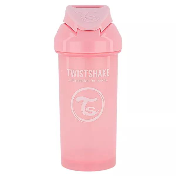 Twistshake Tasse à Paille Rose Pastel +6m 360ml