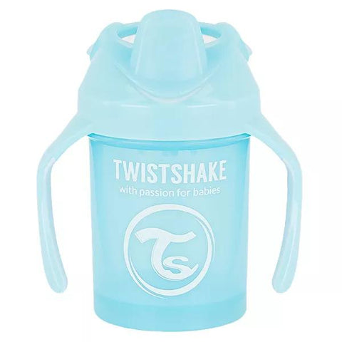 Twistshake Tasse d'Apprentissage Mini Cup Bleu Pastel +4m 230ml