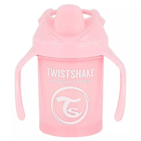 Twistshake Tasse d'Apprentissage Mini Cup Rose Pastel +4m 230ml