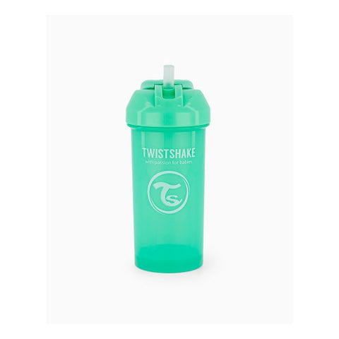 TwistShake Tasse à paille vert pastel (360 ml)