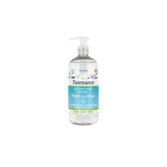 Natessance Gel lavant mains Fleur de coton (500 ml)