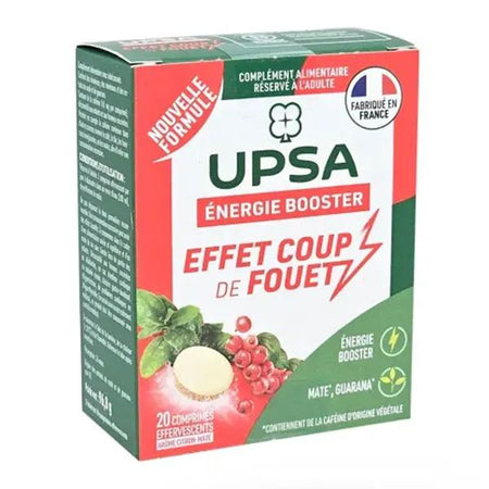 Upsa Energie Booster Effet Coup de Fouet 20 comprimés