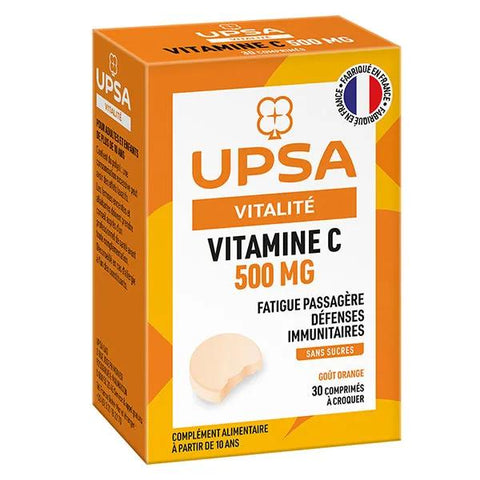UPSA Vitamin C 500mg Sugar-Free 30 Chewable Tablets