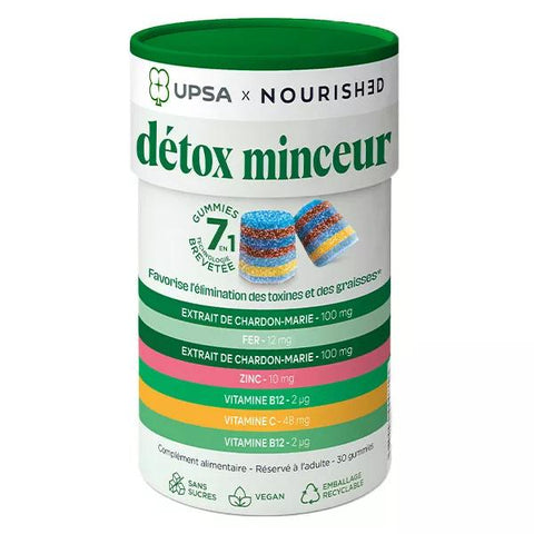 UPSA x Nourished Gummies 7-in-1 Entgiftung Schlankheit 30 Gummibärchen