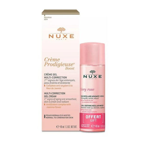 Nuxe Crème Prodigieuse Boost Gel 40ml + Very Rose Eau Micellaire 40ml
