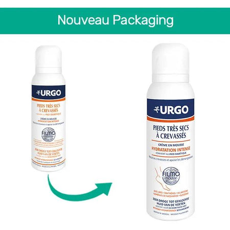 Urgo Filmomousse Hydratation Intense Pieds Très Secs à Crevassés 125 ml