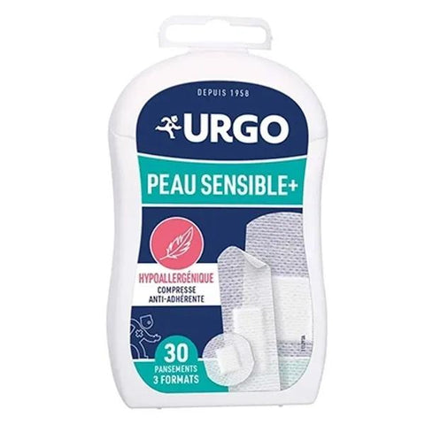 Urgo First Aid Sensitive Skin Dressing 3 Sizes 30 units