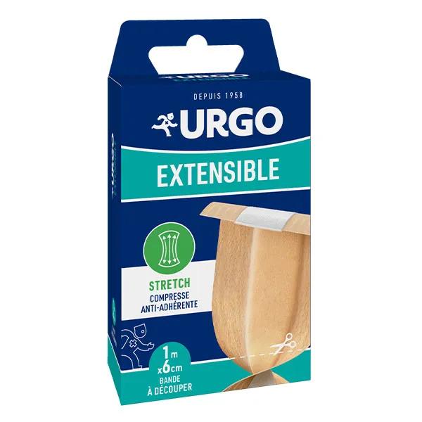 Urgo Premiers Soins Extensible Compresse Anti-Adhérente Bande à Découper 6cm x 1m