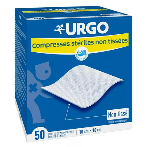 Urgo Krankenpflege Sterile Vlieskompresse 10 x 10cm 50 Beutel