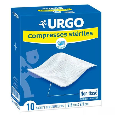 Urgo Soins Infirmiers Sterile Vlieskompresse 7,5 x 7,5cm 10 Beutel