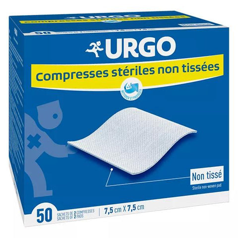 Urgo Soins Infirmiers Sterile Vlieskompresse 7,5 x 7,5 cm 50 Beutel