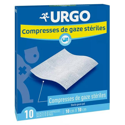 Urgo Soins Infirmiers Sterile Gaze-Kompresse 10 x 10 cm 20 Stück