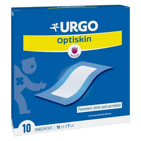 Urgo Soins Infirmiers Optiskin Wundverband 10 x 7 cm 10 Stück