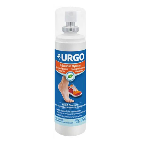 Urgo Spray Prévention Mycoses Assainit et Protège les Pieds et Chaussures 125ml
