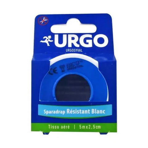 Urgo UrgoSyval Gewebewiderstandsfähiges Heftpflaster Weiß 5m x 2,5cm