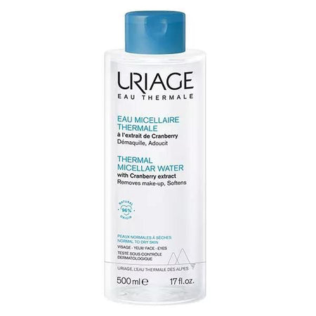 Uriage Eau Micellaire Thermale Démaquillante Peaux Normales à Sèches 500ml