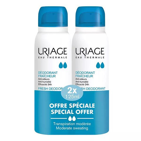 Uriage Fresh Deodorant 125ml Pack of 2