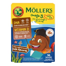 Möller's Omega 3 Jelly Fish Cola (36 gommes)