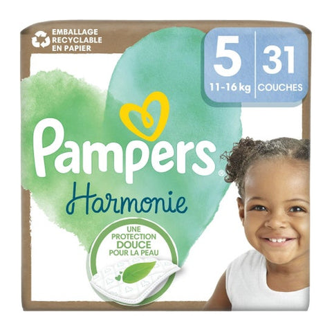 Pampers Harmonie Couches T5 11-16 kg (31 pièces)