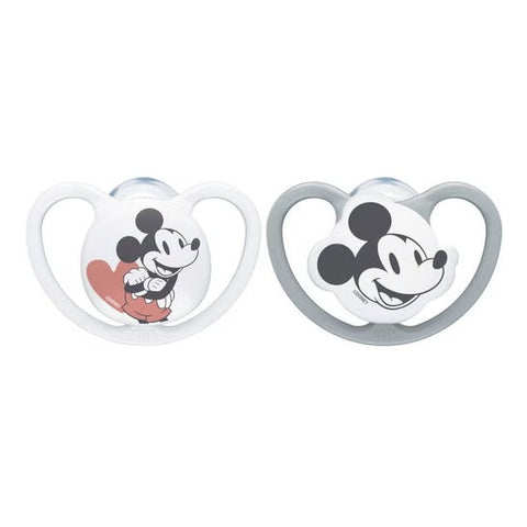 Nuk Physiologischer Silikonschnuller 6-18 Monate Mickey 2 Stück