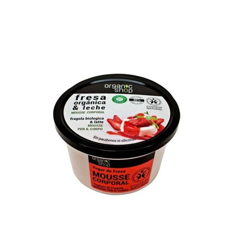 Organic Shop Joghurt-Erdbeer Körpermousse 250 ml