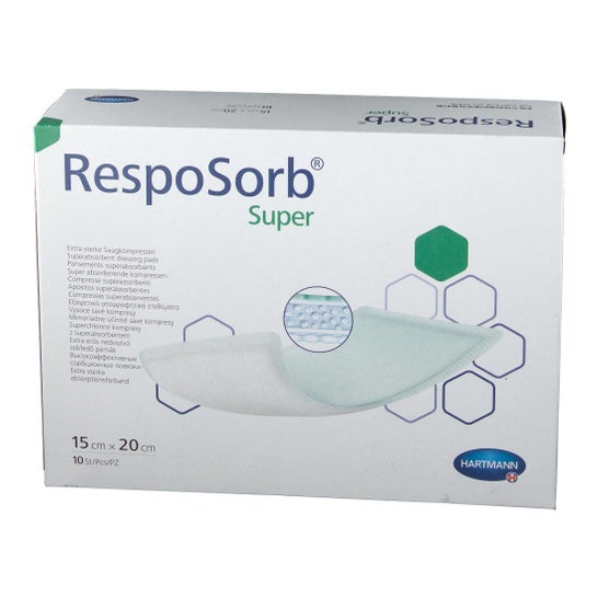 Resposorb Pansements Super (15x20 cm, 10 pièces)