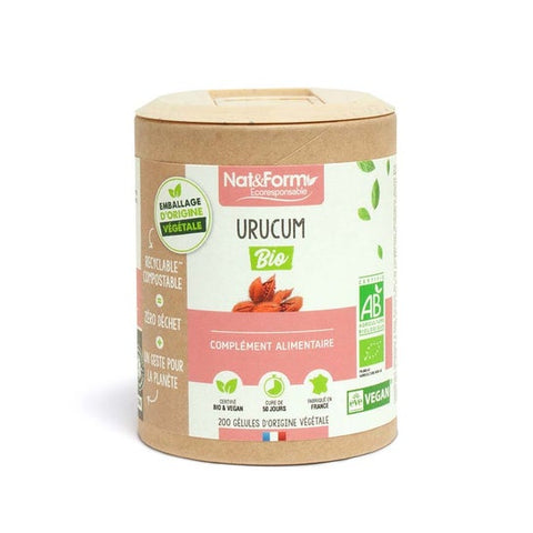 Nat & Form Urucum Bio Vegan 200 gélules