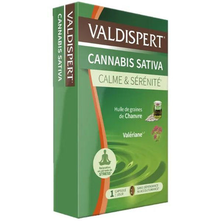Valdispert Cannabis Sativa Calme et sérénité Complément alimentaire 24 capsules